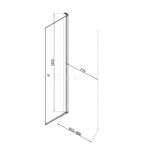 Douchecabine Van Rijn ST04 Hoekcabine 6 Mm Helder Glas Incl Glasbehandeling Omkeerbaar 90x100x200 Cm Mat Zwart   Shop