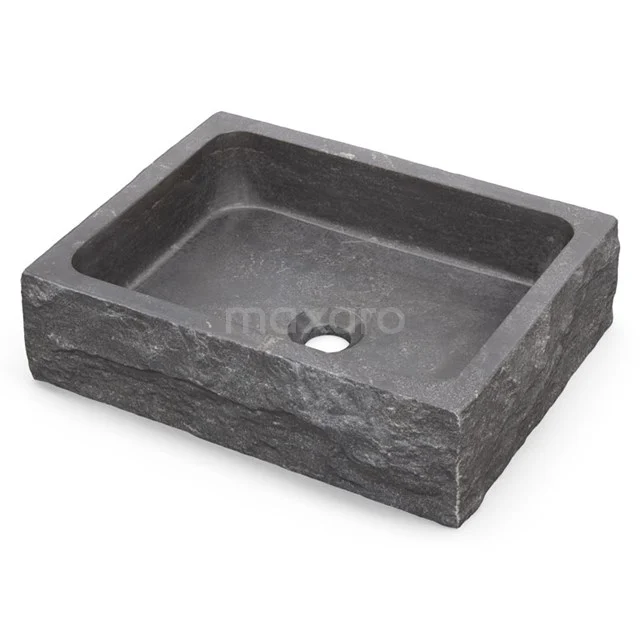 Countertop wash basin Novanta Natural stone Blue Stone 46x36cm Rectangle N128-0042