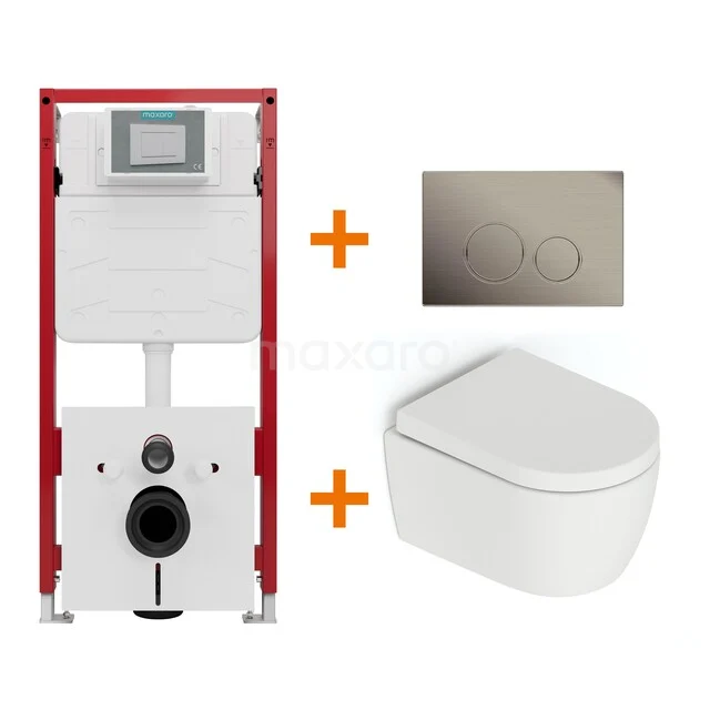 Toiletsets Mat wit zonder Spoelrand + Maxaro Flush Pro inbouwreservoir TOI4094 TOI4094_Hw.jpg