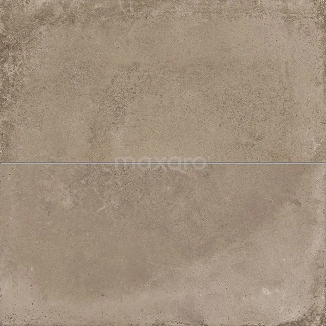 Beige ceramic floor tile with matte finish, industrial design, perfect as a durable bathroom tile for a modern look.