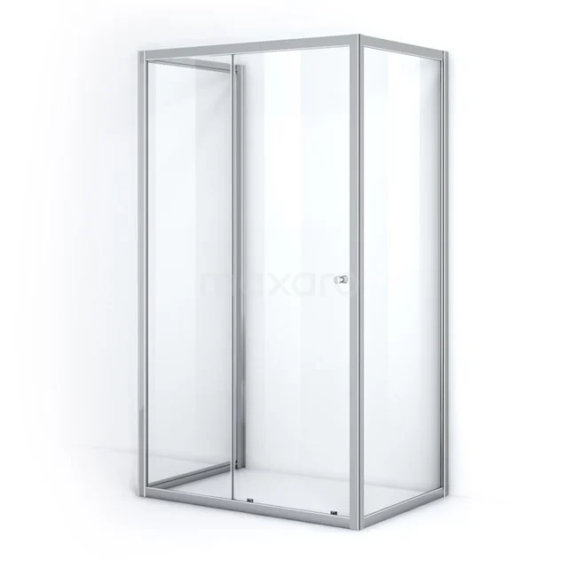 Ruby Allure Shower enclosure | 120x80 cm Chrome Clear glass Sliding door Semi-detached rectangle U0920-1208CN