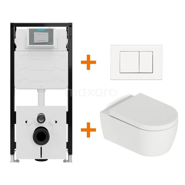 WC-Set Matt Weiß mit Spülrand + Maxaro Flush Pro Unterputzspülkasten mit Geräuschisolierung TOI4205 TOI4205_Hw.jpg