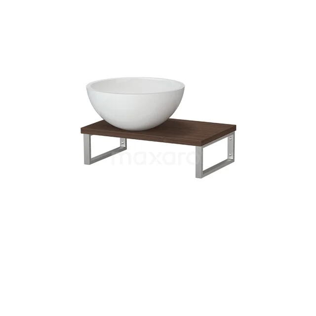 Modulo Pico Sink Top with Basin | 41 cm Walnut High Gloss White Mineral Marble TMK01-00641 Modulo Pico Sink Top with Basin | 41 cm Walnut High Gloss White Mineral Marble TMK01-00641