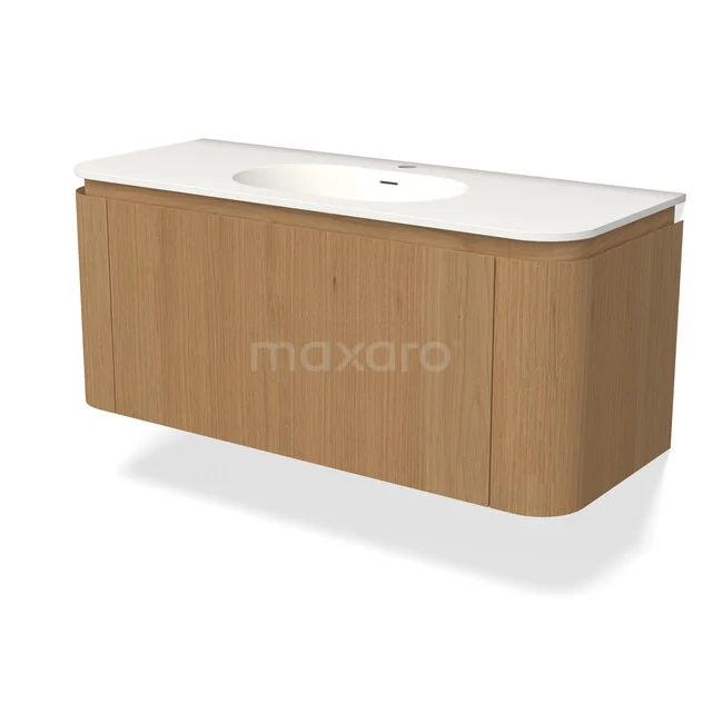 Modulo Plus Bathroom furniture with sink | 120 cm Honey oak front Solid surface 1 rounded drawer BMW71-00004 C71-1200_B77-gat_Honing-eik_64.jpg