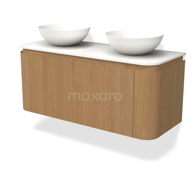 Modulo Plato Plus Badkamermeubel voor waskom | 120 cm Honing eik front Solid surface blad 1 lade rond BMK71-00002 C71-1200_T77_Honing-eik_64.jpg
