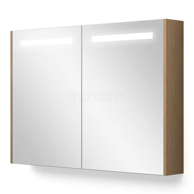 Mirror cabinet with lighting and heating Modulo 100x70cm honey oak K95-1000-59000-64