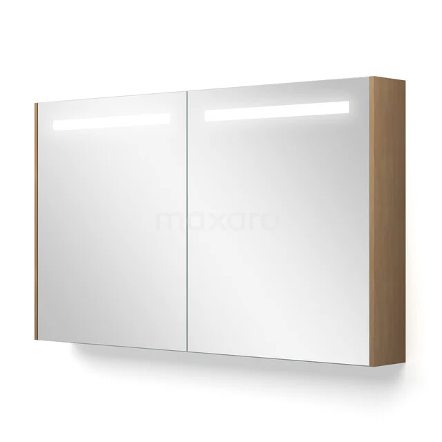Spiegelkast Met Verlichting en Verwarming Modulo 120x70cm Honing Eik K95-1200-59000-64 Spiegelkast Met Verlichting en Verwarming Modulo 120x70cm Honing Eik K95-1200-59000-64