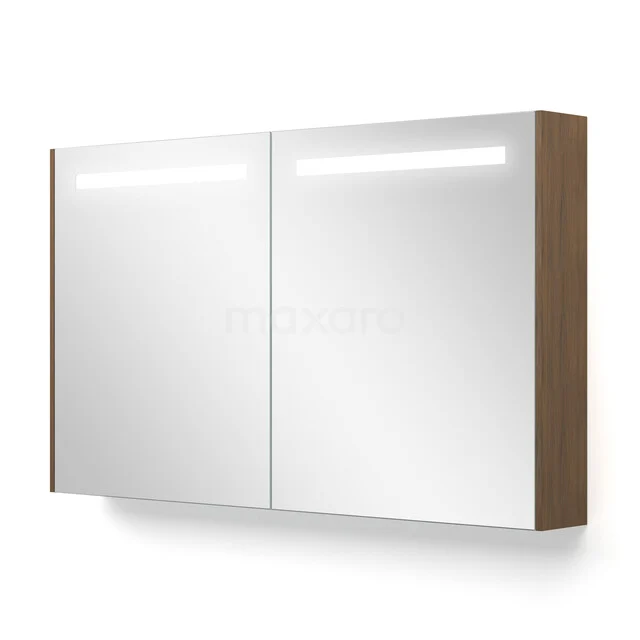 Spiegelkast Met Verlichting en Verwarming Modulo 120x70cm Notenhout K95-1200-59000-65 Spiegelkast Met Verlichting en Verwarming Modulo 120x70cm Notenhout K95-1200-59000-65