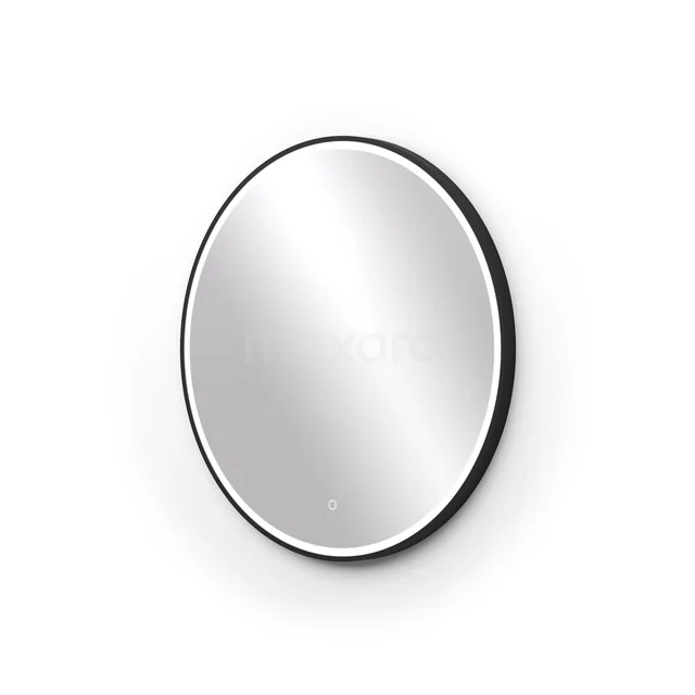Vivo Bathroom Mirror with LED Lighting | 70 cm Round Black M45-0700-43180