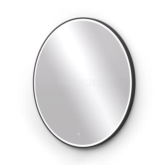 Vivo Bathroom Mirror with LED Lighting | 90 cm Round Black M45-0900-43180