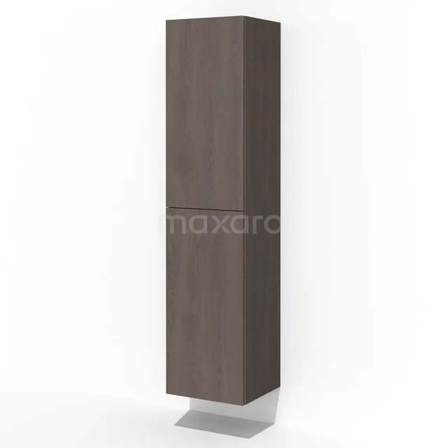 Alto Badkamerkast | 170 cm Donkerbruin eiken Greeploos front 8 vakken BKK15-00008 Alto Badkamerkast | 170 cm Donkerbruin eiken Greeploos front 8 vakken BKK15-00008