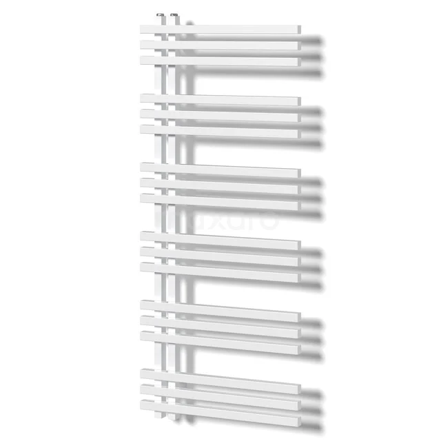 Kepler Handdoekradiator | 55x130 cm Hoogglans wit 1001 Watt Aluminium Centrale verwarming DR63_0513GWN