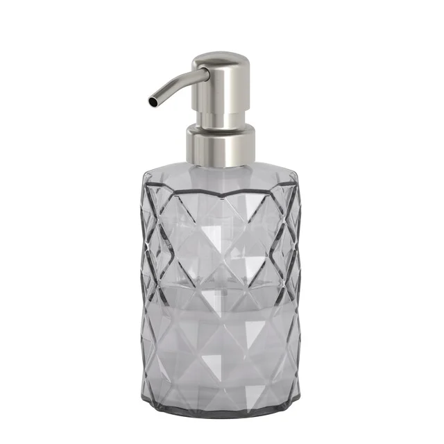 Zeepdispenser Radius, Diamant glas, Rvs RGD170-4000BR
