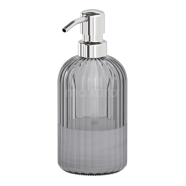 Radius Zeepdispenser | Chroom | Gestreept glas RGS170-4000