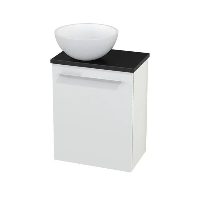 Toiletmeubel met Waskom Solid Surface Mat Modulo+ Pico Mat Wit 41cm BMC000131