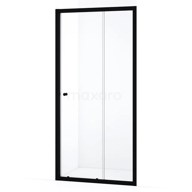 Ruby Allure Shower door | 100 cm Matte black Clear glass Sliding door S0820-1000MN