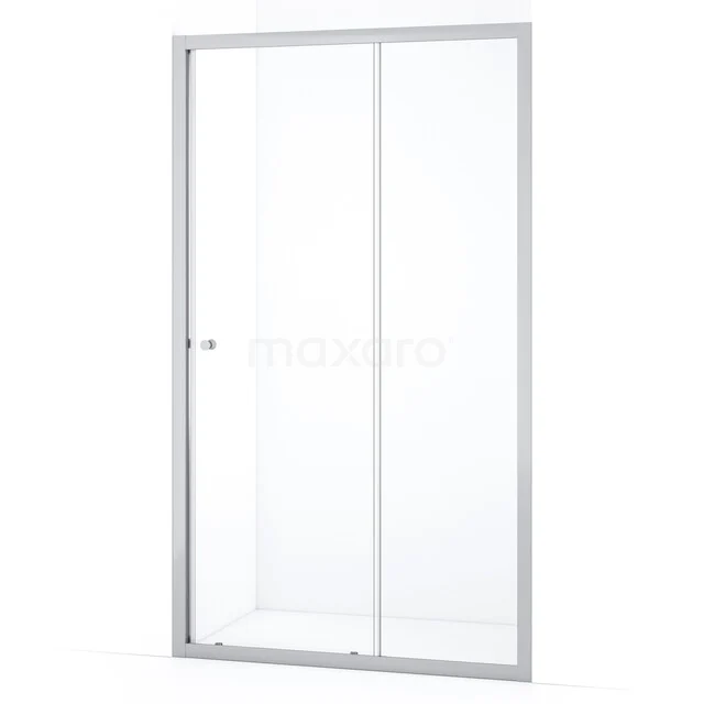 Ruby Allure Douchedeur | 120 cm Chroom Helder glas Schuifdeur S0820-1200C Witte, glazen douchewand met schuifdeuren, ideaal voor moderne badkamers. Gemaakt van duurzaam, helder glas.