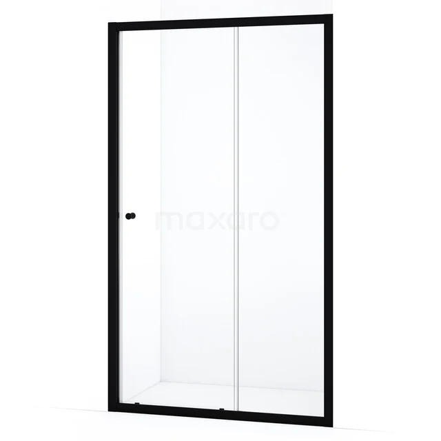 Ruby Allure Shower door | 110 cm Matte black Clear glass Sliding door S0820-1100MN