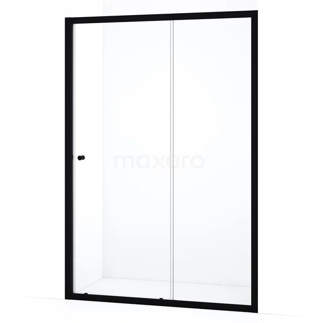 Ruby Allure Duschtür | 140 cm Matt Schwarz Klarglas Schiebetür S0820-1400MN Ruby Allure Duschtür | 140 cm Matt Schwarz Klarglas Schiebetür S0820-1400MN