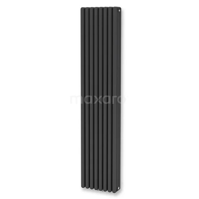 Aluminium Design-Heizkörper Triton Matt Schwarz 3864 Watt 39x180cm Vertikal DR64_0818SB