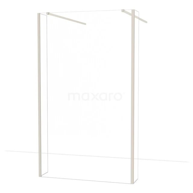 Diamond Inloopdouche | 115 cm Rvs Helder glas Vrijstaande wand met zijwanden IDG120380BR
