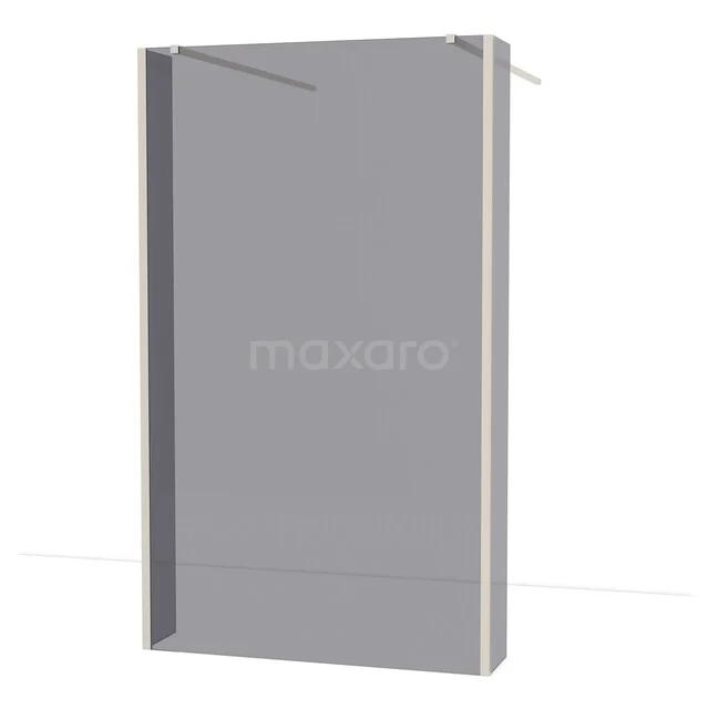 Diamond Walk-in shower | 115 cm Stainless steel Smoke glass Free-standing wall with side walls IDG120381BR Diamond Walk-in shower | 115 cm Stainless steel Smoke glass Free-standing wall with side walls IDG120381BR
