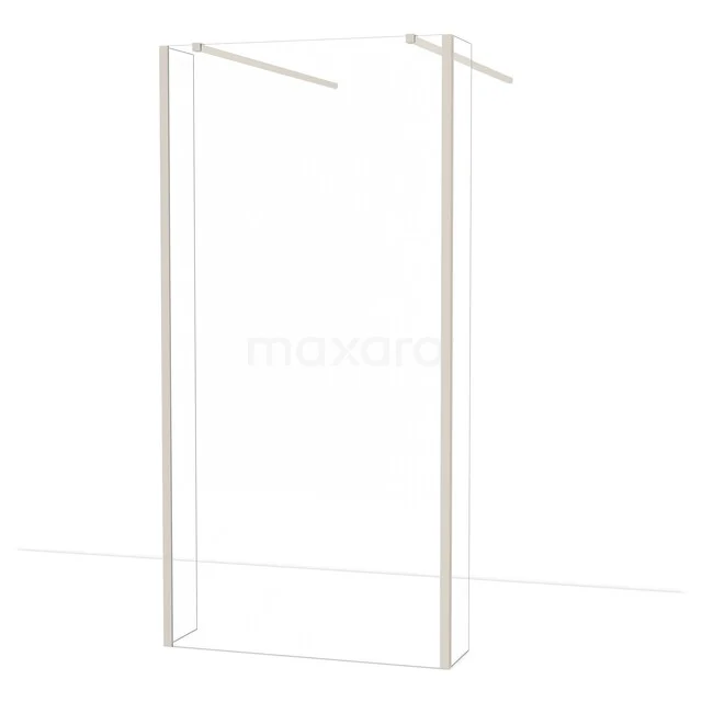 Diamond Inloopdouche | 95 cm Rvs Helder glas Vrijstaande wand met zijwanden IDG100380BR
