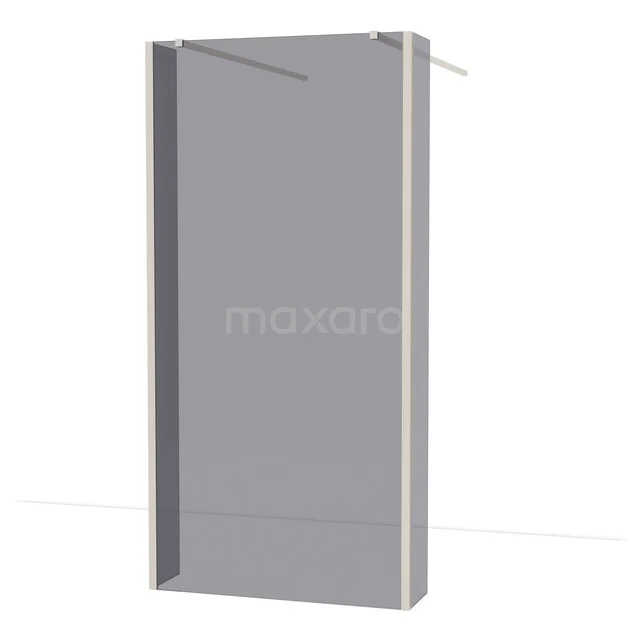 Diamond begehbare Dusche | 95 cm Edelstahl  Freistehende Wand mit Seitenwänden IDG100381BR