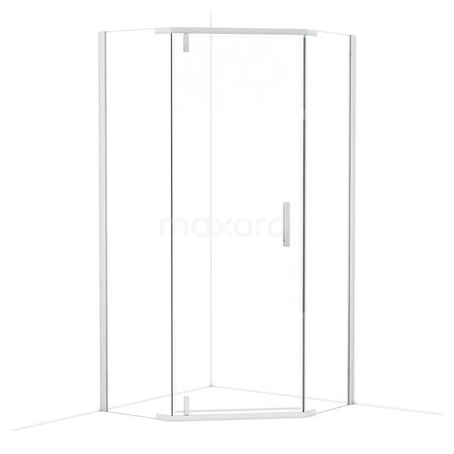 Topaz Duschkabine | 100x100 cm Chrom Drehtür Fünfeck D6403_1000CN Topaz Duschkabine | 100x100 cm Chrom Drehtür Fünfeck D6403_1000CN