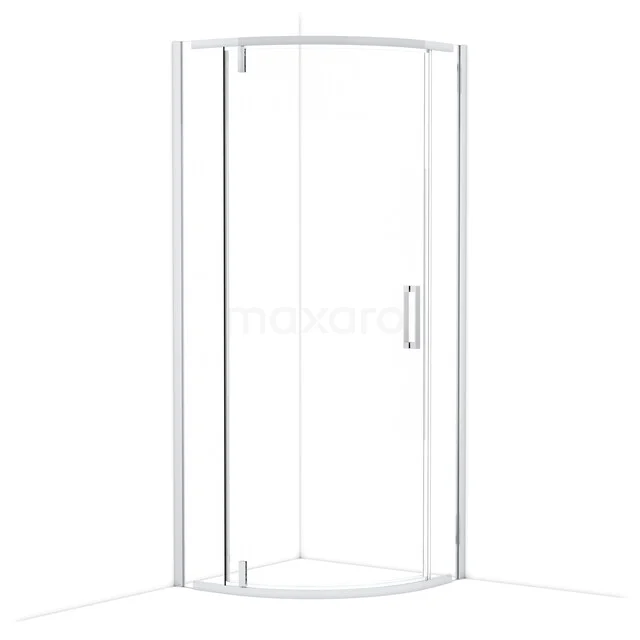 Topaz Douchecabine | 80x80 cm Chroom Draaideur Kwartrond R6403_0800C