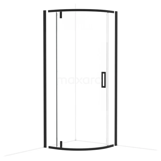 Topaz Shower cabin | 80x80 cm Matte black Pivot door Quarter round R6403_0800M Topaz Shower cabin | 80x80 cm Matte black Pivot door Quarter round R6403_0800M