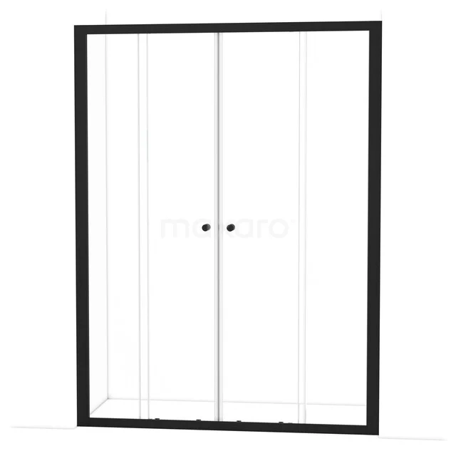 Ruby Allure Douchedeur | 150 cm Mat zwart Helder glas Schuifdeur S1650-1500M Ruby Allure Douchedeur | 150 cm Mat zwart Helder glas Schuifdeur S1650-1500M