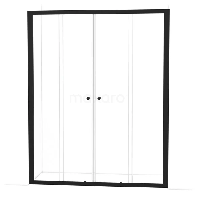 Ruby Allure Douchedeur | 160 cm Mat zwart Helder glas Schuifdeur S1650-1600M Ruby Allure Douchedeur | 160 cm Mat zwart Helder glas Schuifdeur S1650-1600M