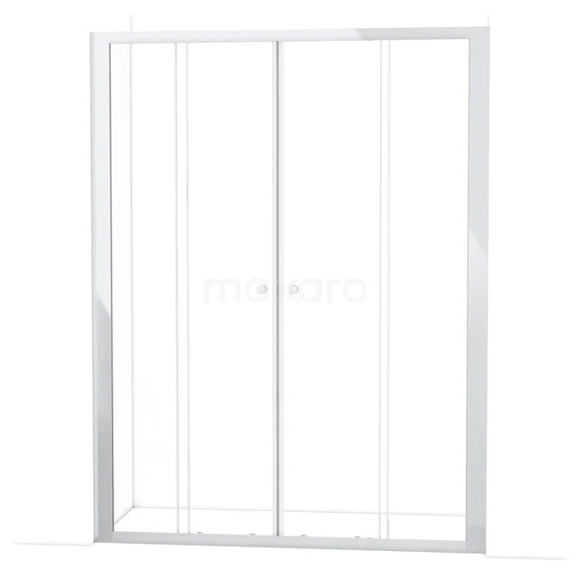 Ruby Allure Shower door | 155 cm Chrome Clear glass Sliding door S1680-1500C Ruby Allure Shower door | 155 cm Chrome Clear glass Sliding door S1680-1500C