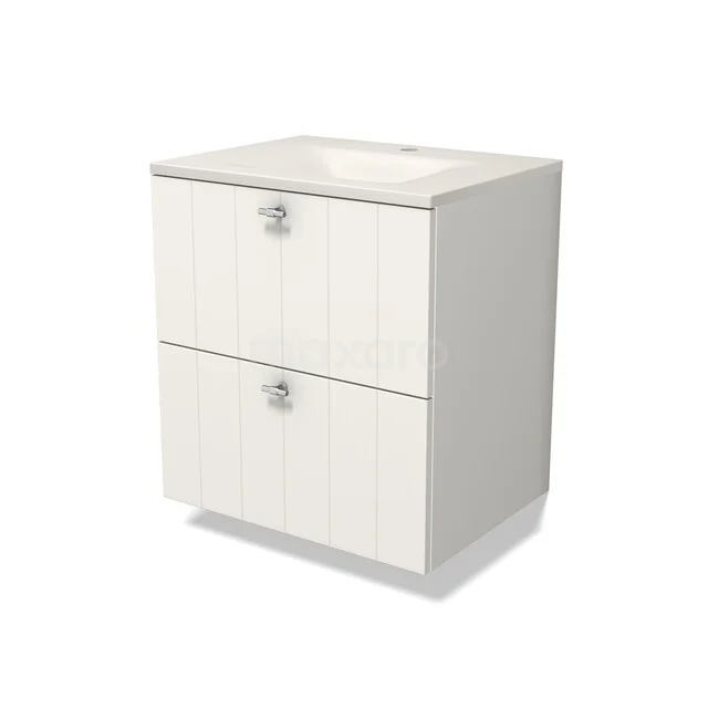Modulo Waschtische | 60 cm Matt Weiß Lamelle front Solid Surface 2 übereinanderliegende Schubladen BMW17-05766 Modulo Waschtische | 60 cm Matt Weiß Lamelle front Solid Surface 2 übereinanderliegende Schubladen BMW17-05766