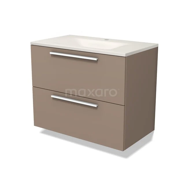 Modulo Waschtische | 80 cm Taupe Flach front Solid Surface 2 übereinanderliegende Schubladen BMW17-05830 Modulo Waschtische | 80 cm Taupe Flach front Solid Surface 2 übereinanderliegende Schubladen BMW17-05830