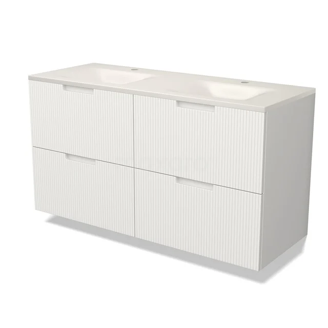 Modulo Waschtische | 120 cm Matt Weiß Linie front Solid Surface 4 Schubladen BMW18-01418 Modulo Waschtische | 120 cm Matt Weiß Linie front Solid Surface 4 Schubladen BMW18-01418