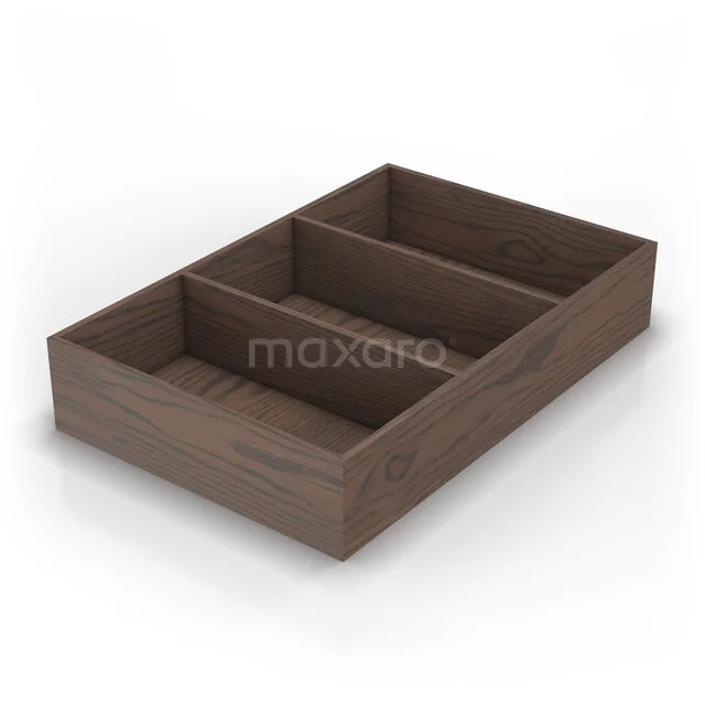Ladeverdeler Modulo Plus, 3-vaks, Cacao eik DV210-3203-62