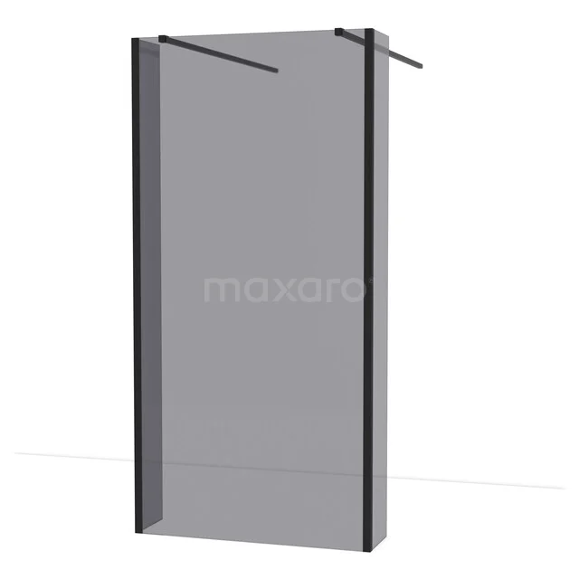 Diamond begehbare Dusche | 95 cm Matt Schwarz Freistehende Wand mit Seitenwänden IDG100381MBN Diamond begehbare Dusche | 95 cm Matt Schwarz Freistehende Wand mit Seitenwänden IDG100381MBN