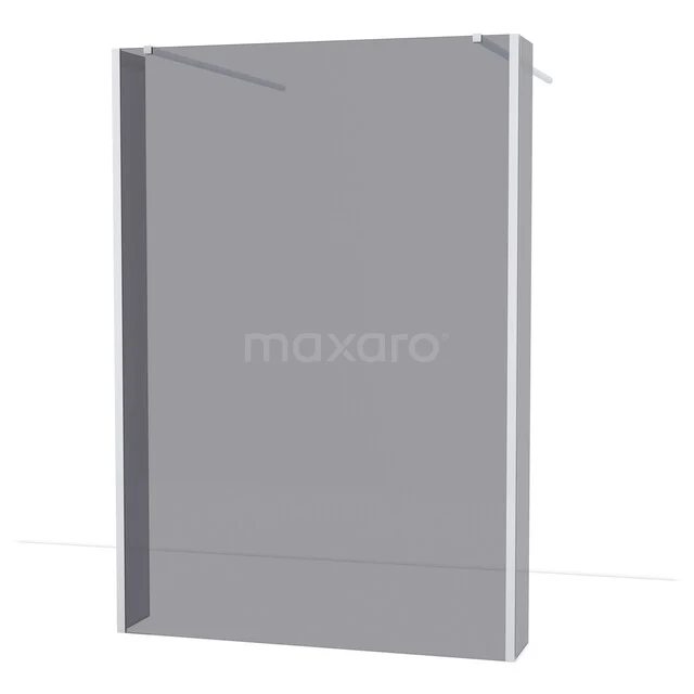 Diamond begehbare Dusche | 135 cm Chrom  Freistehende Wand mit Seitenwänden IDG140381CN