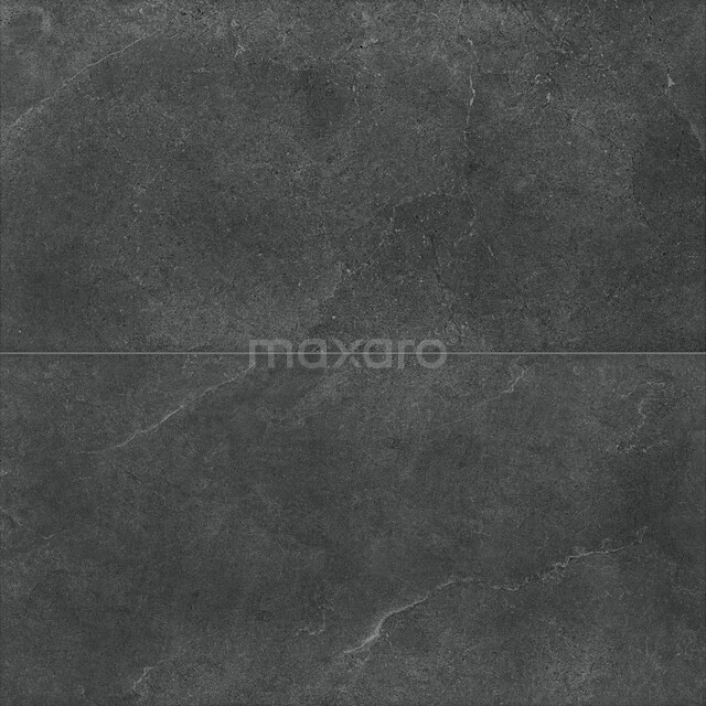 Venero Black Vloer-/Wandtegel | 60x120 cm Zwart Natuursteenlook 303-180203 Zwart matte badkamertegels met een marmerlook, perfect voor een stijlvolle en moderne uitstraling in uw badkamer.