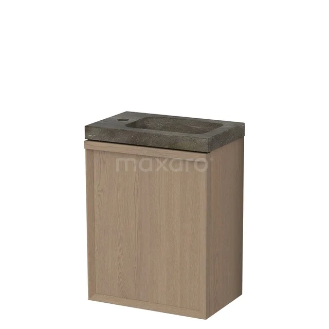 Modulo Plus Pico WC-Möbel mit Waschbecken | 40 cm Eiche Natur Facettenfront Naturstein TMW10-00851 Modulo Plus Pico WC-Möbel mit Waschbecken | 40 cm Eiche Natur Facettenfront Naturstein TMW10-00851