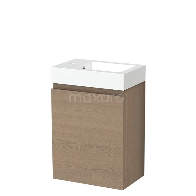 Modulo Plus Pico WC-Möbel mit Waschbecken | 40 cm Natürliche Eiche Grifflose Front Mineralguss TMW10-00896 Modulo Plus Pico WC-Möbel mit Waschbecken | 40 cm Natürliche Eiche Grifflose Front Mineralguss TMW10-00896