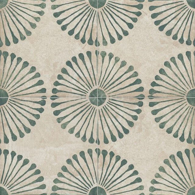 Bloom Sand Green Vloer-/Wandtegel | 20x20 cm Beige Decor 502-030103 Bloom Sand Green Vloer-/Wandtegel | 20x20 cm Beige Decor 502-030103