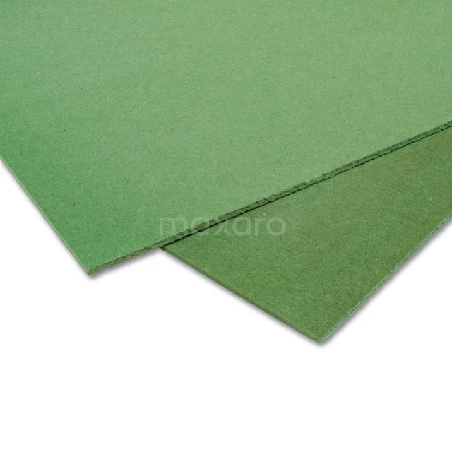 Green water-resistant bathroom board, moisture-resistant MDF material, ideal for quick renovation of wet rooms.