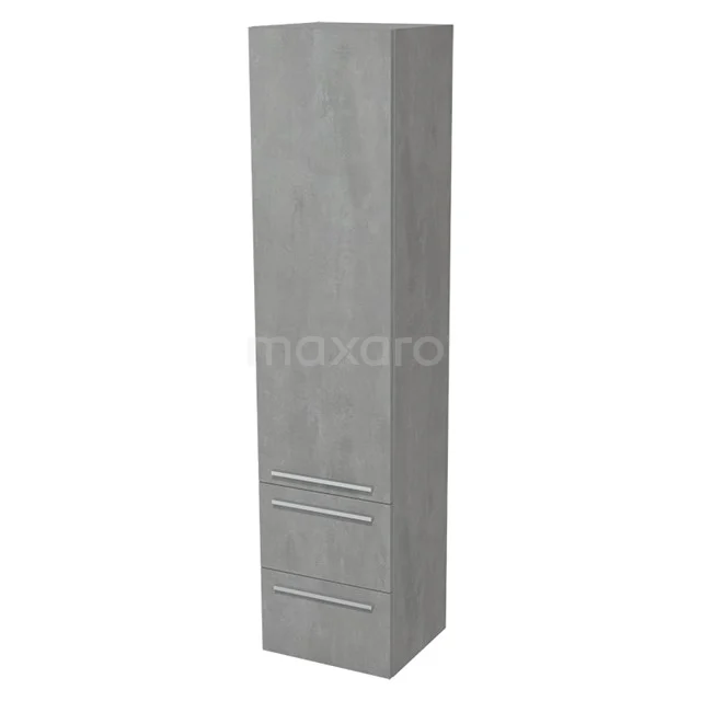 Badkamerkast Lungo 170x40cm Lichtgrijs beton 1 Deur Vlak BKK10-00030
