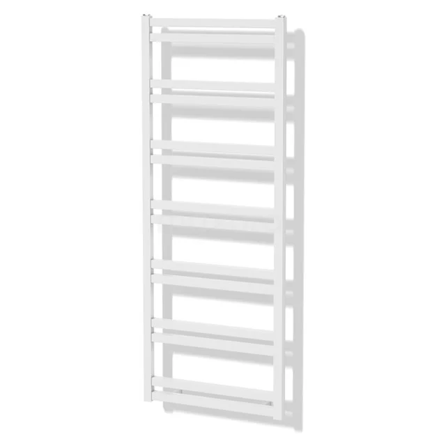 Sirius Handdoekradiator | 50x127,6 cm Hoogglans wit 733 W att Aluminium Centrale verwarming DR66_0512GWN