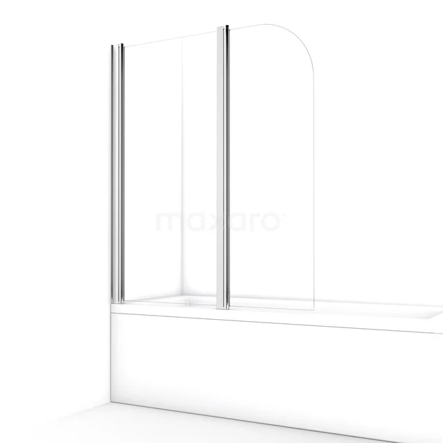 Zircon Comfort Badwand | 120 cm Chroom Draaibaar Helder glas S8110-5565
