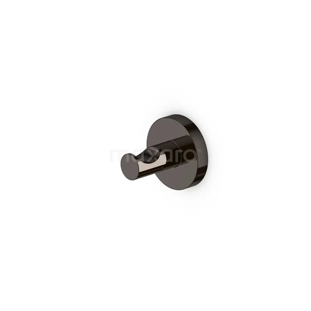 Radius Handdoekhaak | Zwart chroom 150-0603BC