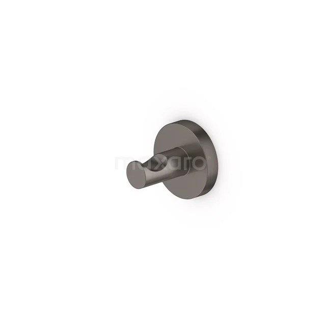 Radius Handdoekhaak | Zwart metaal 150-0603ZM
